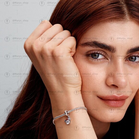 Pandora Disney Minnie Mouse Silhouette Dangle Charm - Picture 5 of 6